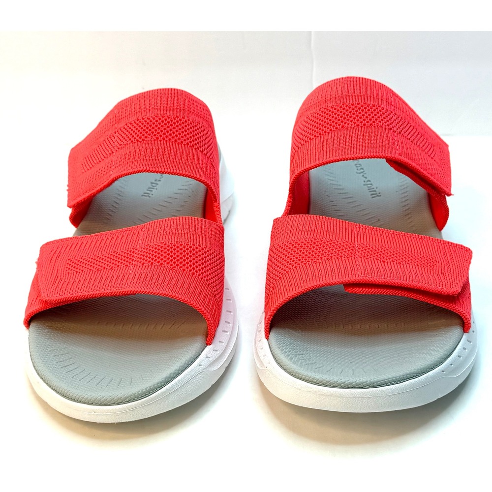 Easy Spirit Dashtyn Double Band Lightweight Slip-On Sandals Coral 6M NWOT